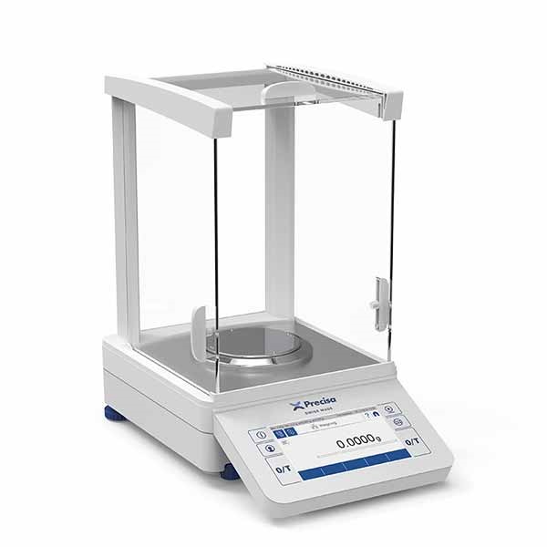 מאזניים אנליטיים סדרת PT תוצרת PRECISA, שוויץ, 0.1 מיליגרם,עם מסך מגע גדול ונוח להפעלה.